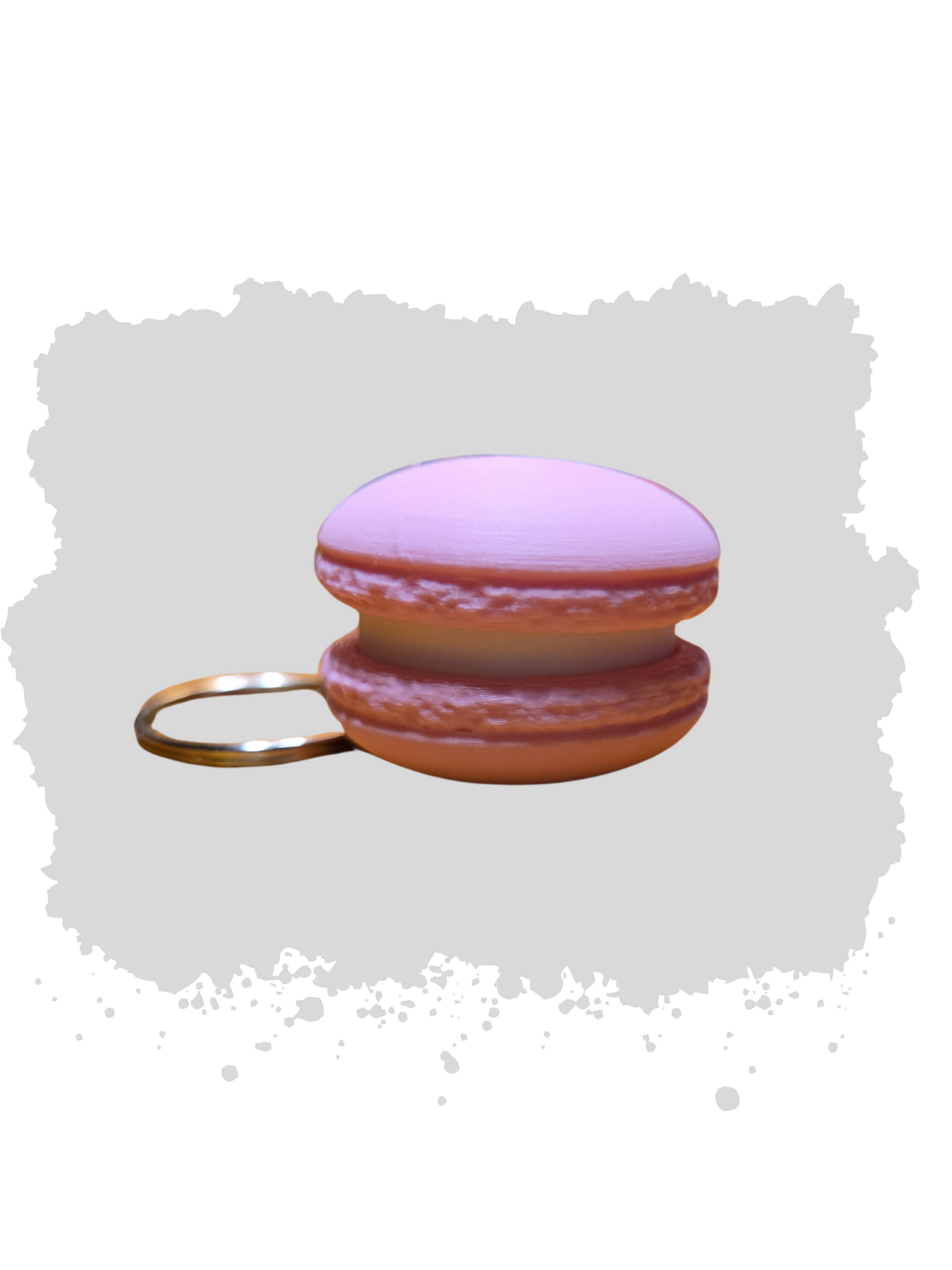 Macaron keychain clicker