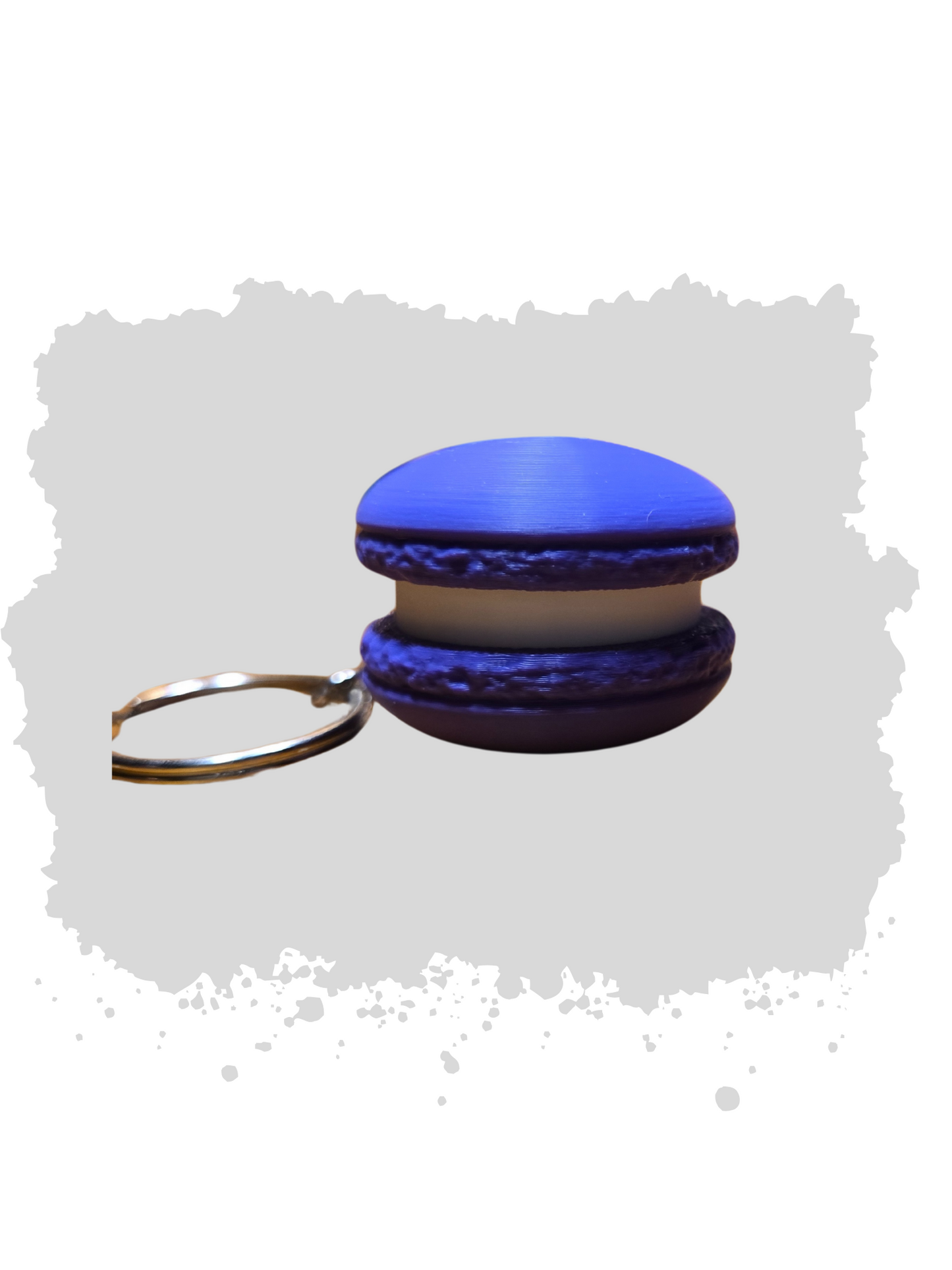 Macaron keychain clicker